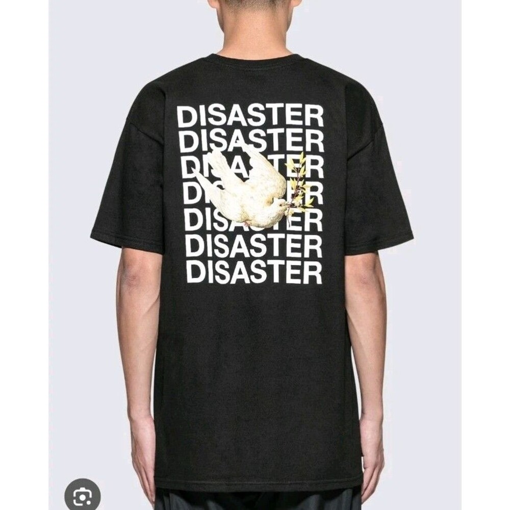 Huf Disaster Dove Skateboarding Tee shirt preowned Sz L TEE